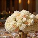 Elegant wedding centerpiece on a table